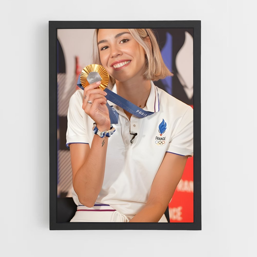 Poster Médaillée d'Or – affiche Athlétisme (vue 2)